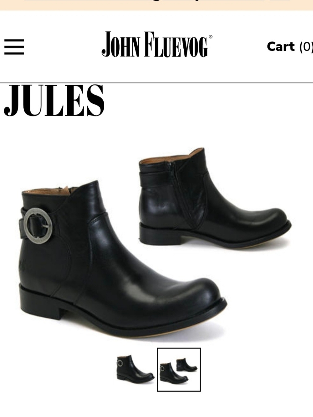 John Fluevog Black Leather Ankle Adrian Jules Booties with Silver Buckle Size 8